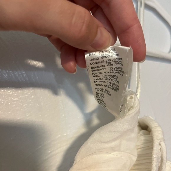 Free People Keeley Set in Ivory Crop Top Wide Leg High Waist Gauze Cotton Blend - Picture 8 of 16